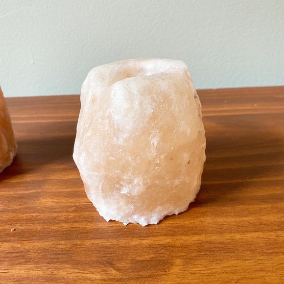 Vintage Himilayan Salt Candle Holder Set - Picture 2 of 3